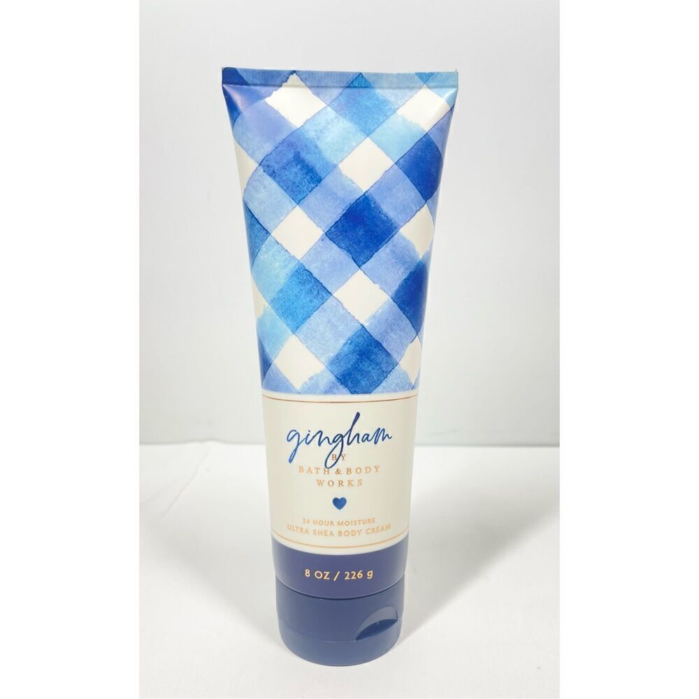 Bath & Body Works GINGHAM 24hr Moisture Ultra Shea Body Cream 8 fl oz New
